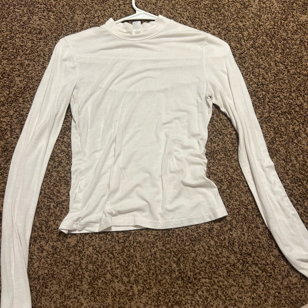 White long sleeve top